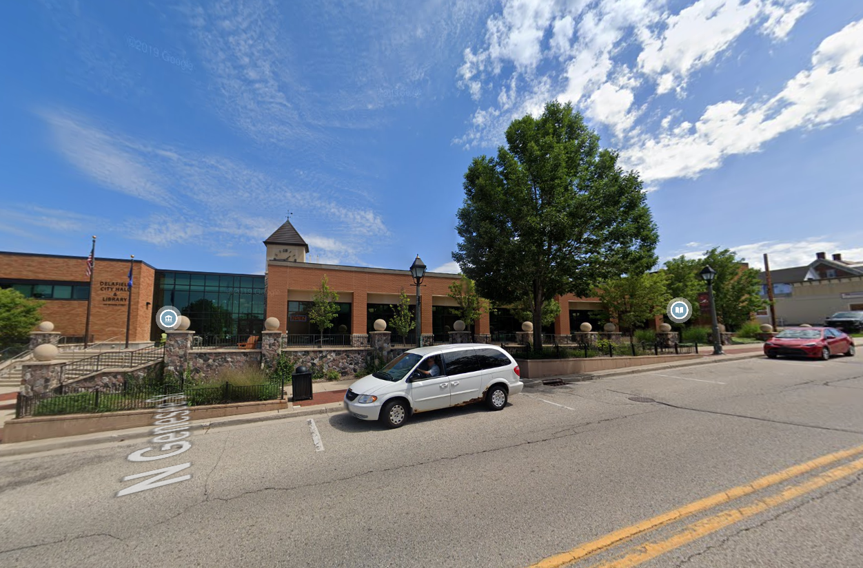 delafield wisconsin City hall and Library in Delafield, Wisconsin an area served by Affordable Auto Glass mobile repair services