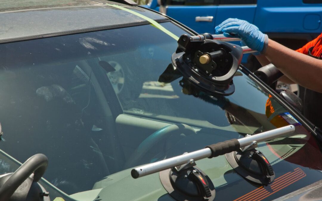 Wisconsin seasonal weather showing snowy road and summer sun—used to illustrate best timing for windshield replacement.