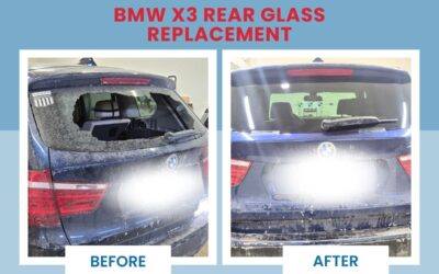 BMW X3 Rear Glass Replacement Before and After | Affordable Auto Glass Wisconsin