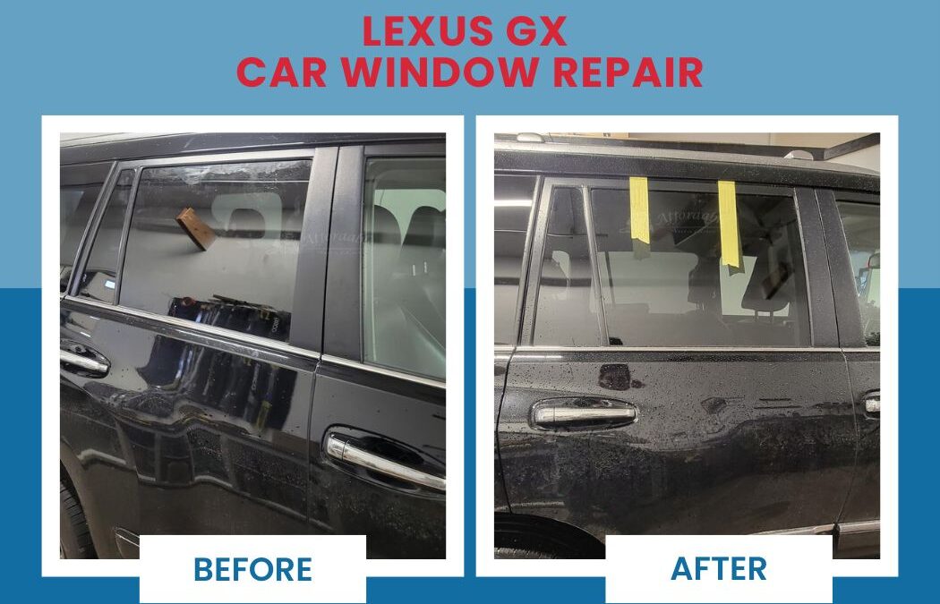 Professional car window repair on Lexus GX done by Auto glass experts at Affordable Auto Glass Wisconsin