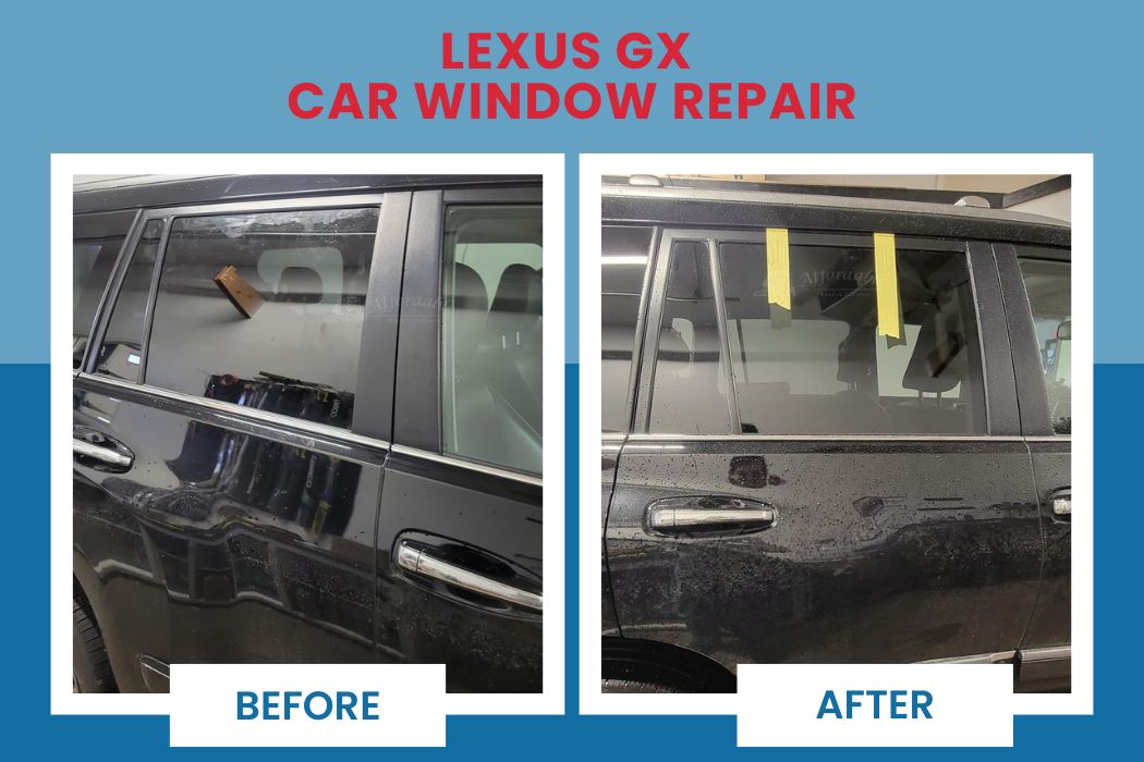 Professional car window repair on Lexus GX done by Auto glass experts at Affordable Auto Glass Wisconsin
