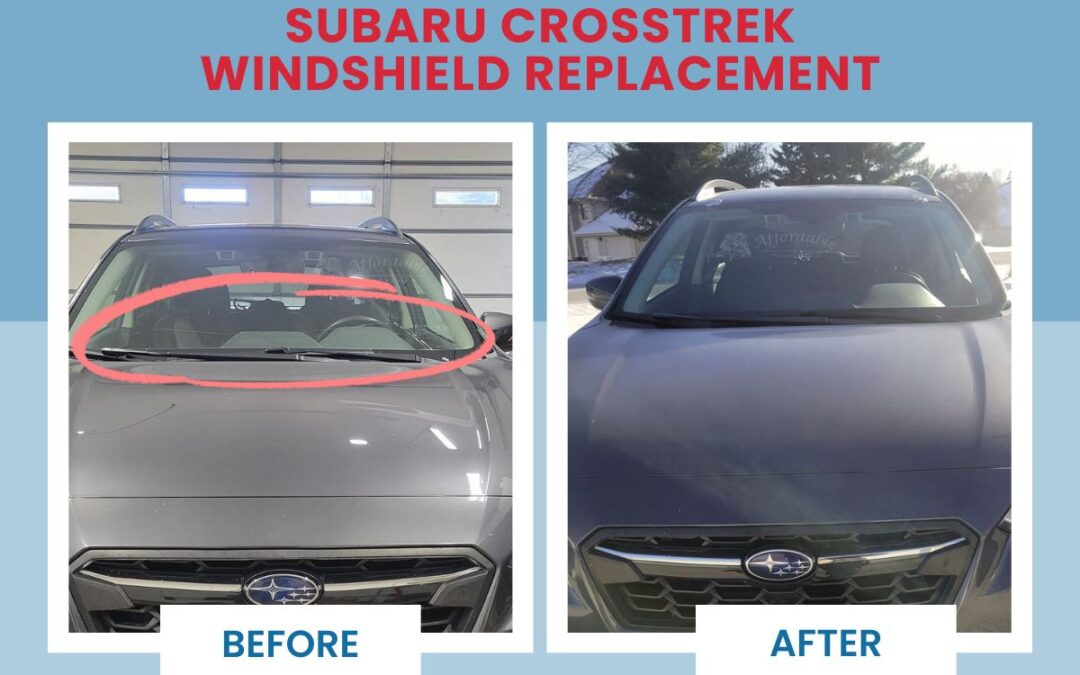 Professional windshield replacement on Subaru Crosstrek done by Auto glass experts at Affordable Auto Glass Wisconsin