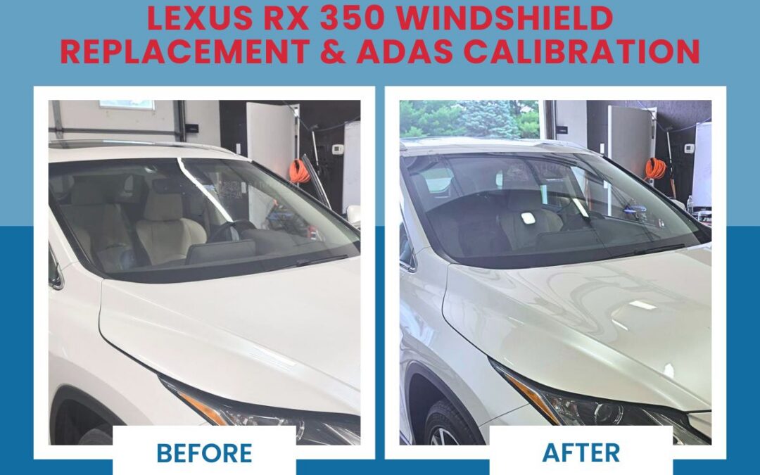 Lexus RX 350 windshield replacement with ADAS calibration